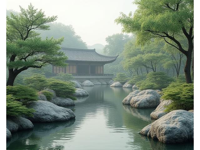 아름다운 한국 전통 정원의 모습