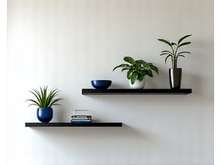 벽면 활용 수직 수납 선반