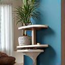 고양이를 위한 벽 선반과 높은 캣 타워